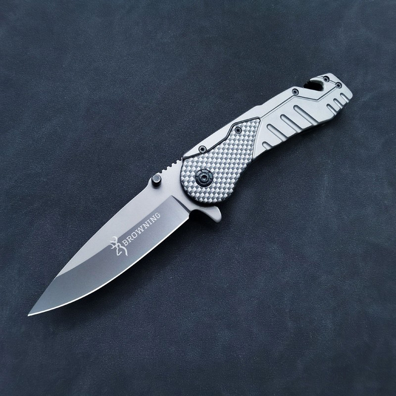 Stainless steel knife sharp self-defense folding knife camping portable fruit knife foreign trade cross-border supply knife wholesale