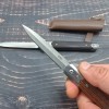 Cross-Border Supply of Rosewood Handle High Hardness Camping Knife Portable Car Self-Defense Knife Portable Fruit Knife