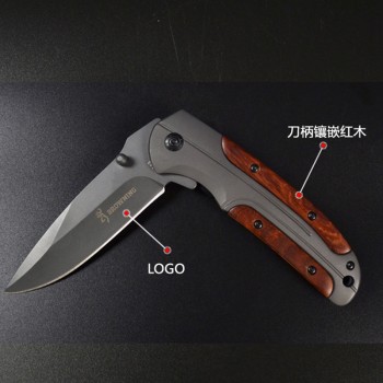 Self-defense Folding Knife Outdoor Field Survival Tool Portable Knife Browning Knife Fruit Knife DA43