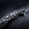 Cross-border source outdoor survival knife creative eagle-eye relief folding knife portable sharp ring saber melon and fruit knife