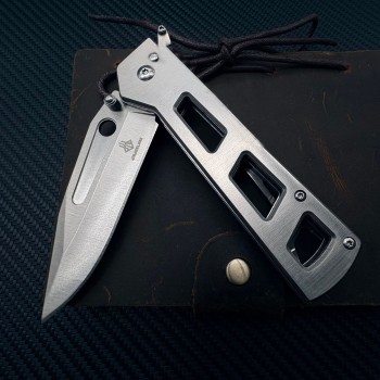Outdoor survival folding knife high quality mechanical folding knife with nylon set tactical saber car express knife