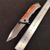 Outdoor Survival Folding Knife with Colorful Wooden Handle, Portable Self-Defense Knife, Sharp Unboxing Knife, Barbecue Meat Cutting Knife