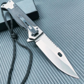 Outdoor self-defense knife tactical G10 handle knife mini fruit knife FA77 split saber car pocket knife