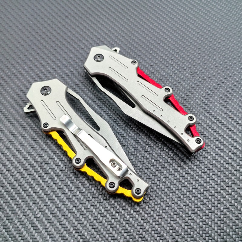 Outdoor Self-Defense Knife, High Hardness, Car-Mounted Express Delivery Tool, Knife Back Clip, Portable Stainless Steel Knife, Pocket Lightweight Knife