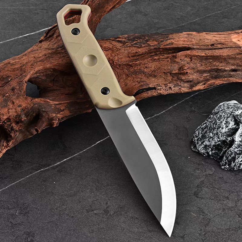 Outdoor self-defense survival portable tactical knife Topps TOPS integrated keel adventure knife D2 steel K sheath meat knife