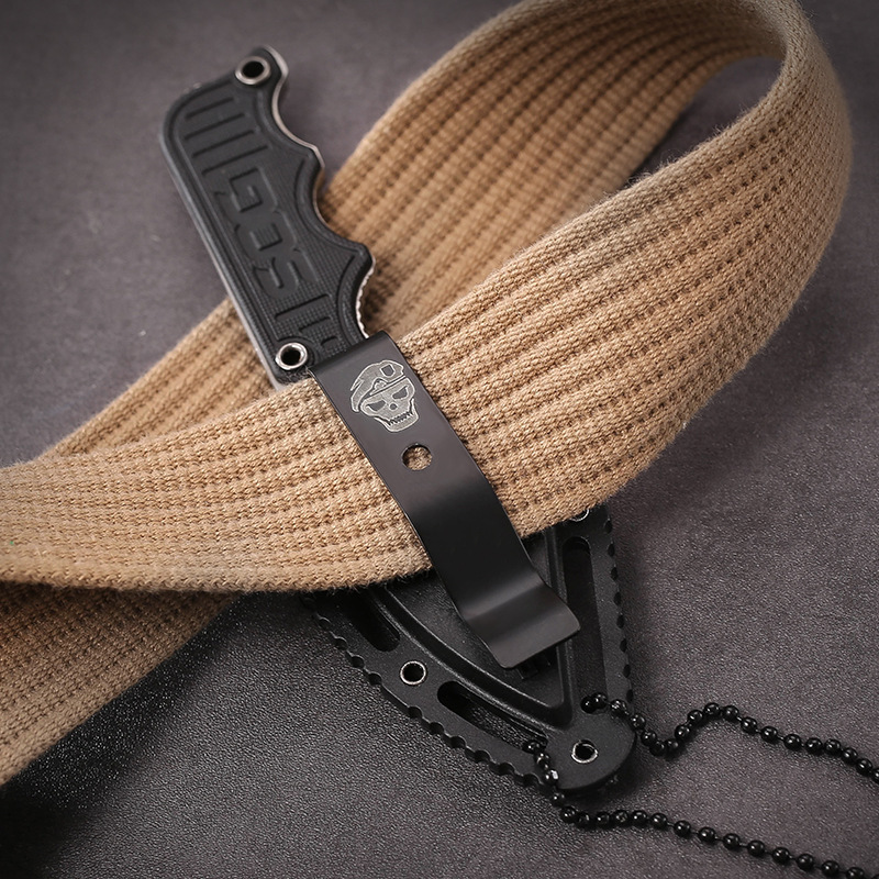Cross-border Mini SOG Knife Outdoor K-type Knife Scabbard Necklace Knife Wilderness Emergency Fruit Knife Car Dismantling Express Knife