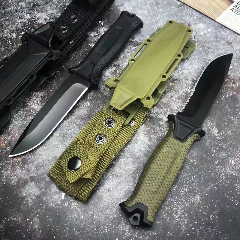 BG Survival Knife High Hardness Infantry Tactical Knife Outdoor Camping Straight Knife Self-Defense Amazon Sabre Knife