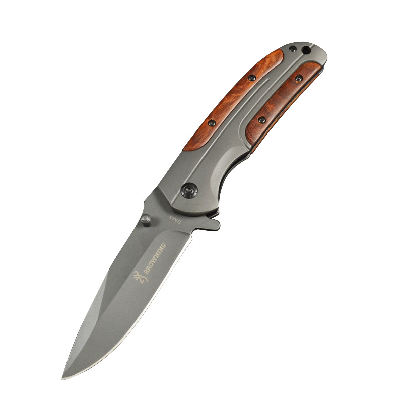 Self-defense Folding Knife Outdoor Field Survival Tool Portable Knife Browning Knife Fruit Knife DA43