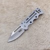 Cross-Border Supply Portable Pocket Survival Knife Sharp High Hardness Small Folding Knife Money Clip Pocket Knife Portable Emergency Knife