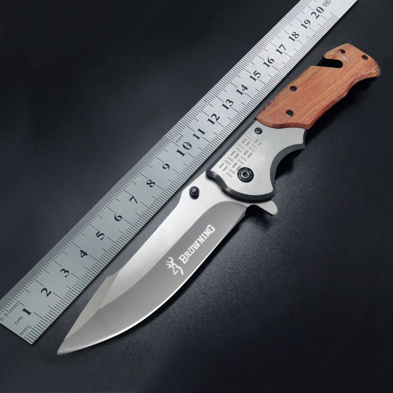 Carry-on Outdoor Browning Small Knife Camping Survival High Hardness Swiss Defense Jatknife Field Survival Tool Knife