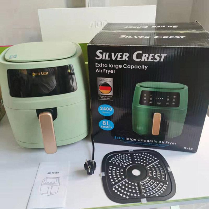 8L silver crest air fryer intelligent touch screen household multifunctional electric frying air fryer outlet
