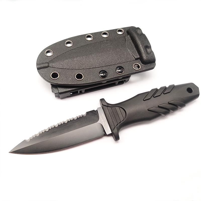 Outdoor Emergency Knife K Sheath Tactical Knife Beier Wilderness Survival Knife High Hardness Small Straight Knife Mountaineering Camping Knife