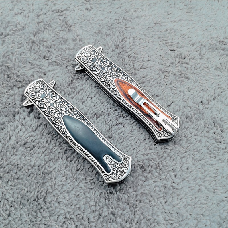 Cross-Border Outdoor Knife, High Hardness Military Knife, Household Fruit Knife, Field Rescue Knife, Carved Stainless Steel Folding Knife