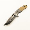 Outdoor G10 Non-Slip Handle Stainless Steel Folding Knife with Stone-Washed Finish, Tactical Cutting Knife, Jungle Exploration Knife