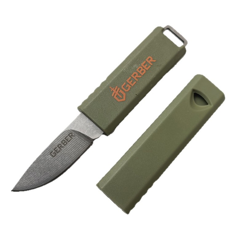 Cross-Border Bear Gryff-Style Creative Outdoor Whistle Small Straight Knife Sharp Fruit Folding Knife Jungle Adventure Mountaineering Knife