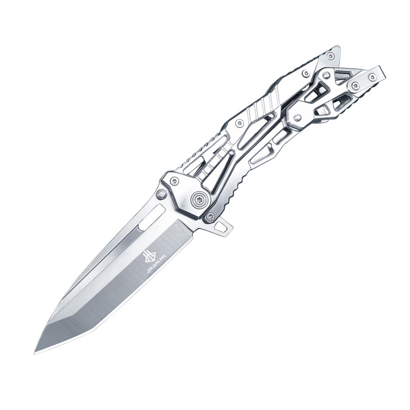 All-steel mechanical knife creative high hardness outdoor tools field saber fruit knife with nylon knife cover