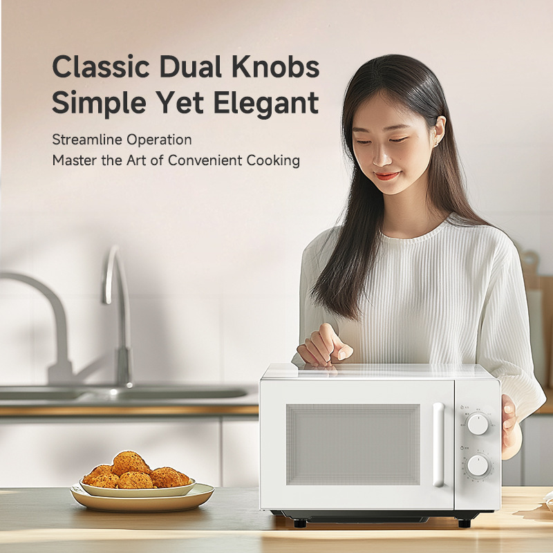 Cross-border new microwave oven 20L full-automatic European-style multi-functional household small mechanical turntable light wave baking