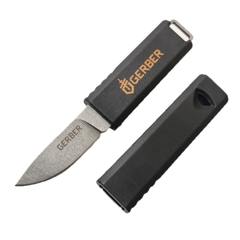 Cross-Border Bear Gryff-Style Creative Outdoor Whistle Small Straight Knife Sharp Fruit Folding Knife Jungle Adventure Mountaineering Knife