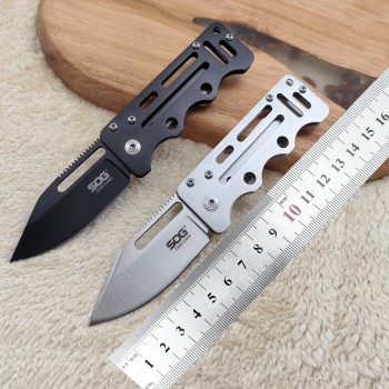 Cross-Border Supply Portable Pocket Survival Knife Sharp High Hardness Small Folding Knife Money Clip Pocket Knife Portable Emergency Knife