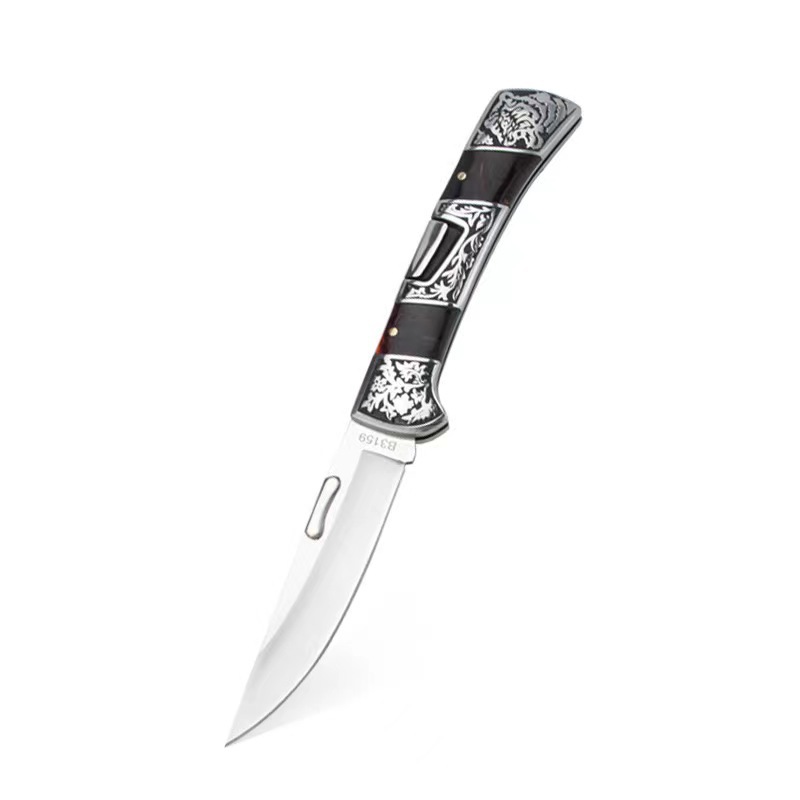 Cross-border Colombia exquisite carved knife high hardness sharp outdoor folding fruit knife exquisite gift knife