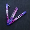 Butterfly Comb CSGO Folding Comb Beginner Novice Hand Knife Stainless Steel Butterfly Comb Practice Handy Gadget Unedged