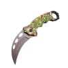 Outdoor Claw Knife High Hardness Car Window Breaking Escape Tool Knife Ring Camouflage Fox Folding Knife Folding Claw Knife