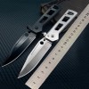 Outdoor survival folding knife high quality mechanical folding knife with nylon set tactical saber car express knife