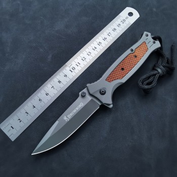 Factory direct sales knife stainless steel field high hardness titanium steel knife foreign trade export fruit knife folding knife self-defense