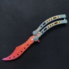 CSGO Practice Folding Toy Portable Game Props Butterfly Training Knife Comb Outdoor Shake Knife Not Bladed
