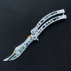 CSGO Practice Folding Toy Portable Game Props Butterfly Training Knife Comb Outdoor Shake Knife Not Bladed