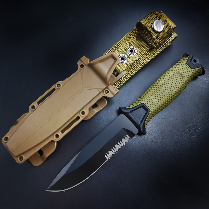BG Survival Knife High Hardness Infantry Tactical Knife Outdoor Camping Straight Knife Self-Defense Amazon Sabre Knife