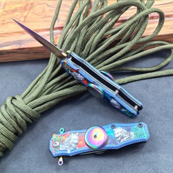 Creative Fingertip Gyro Spinning Cool Folding Knife Edc Multi-Functional Folding Knife Outdoor Camping Survival Pocket Knife