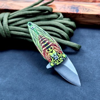 Cross-Border Hot-Selling Outdoor Pocket Knife Mini Folding Knife Edc Fishing Folding Knife Portable Creative Cicada Knife