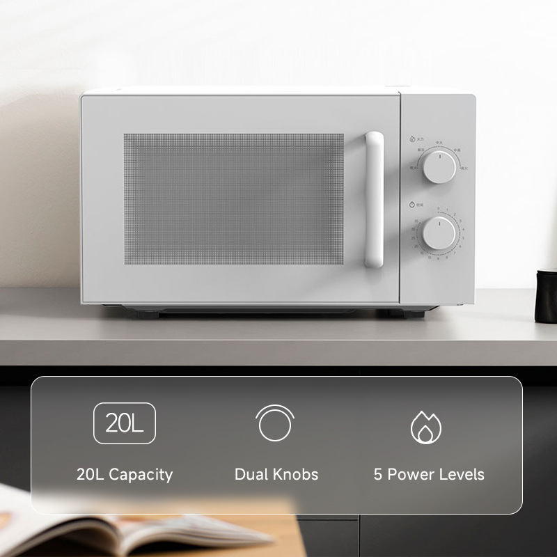 Cross-border new microwave oven 20L full-automatic European-style multi-functional household small mechanical turntable light wave baking