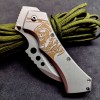 Cross-Border Supply Outdoor Folding Knife for Opening Packages, Cool Pocket Curved Knife with Clip, Portable Small Folding Knife