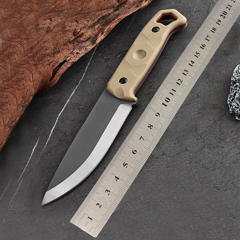 Outdoor self-defense survival portable tactical knife Topps TOPS integrated keel adventure knife D2 steel K sheath meat knife