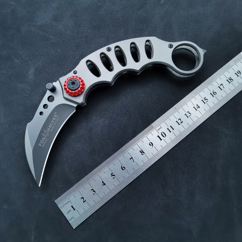 Wholesale Foldableing Claw Knife Outdoor Escape Eagle Claw Escape Hammer Short Foldableing Knife Ring Play Knife Express Delivery Tool