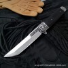 Japanese style knife outdoor high hardness saber red wooden handle knife folding carved self-defense tool hand meat short knife