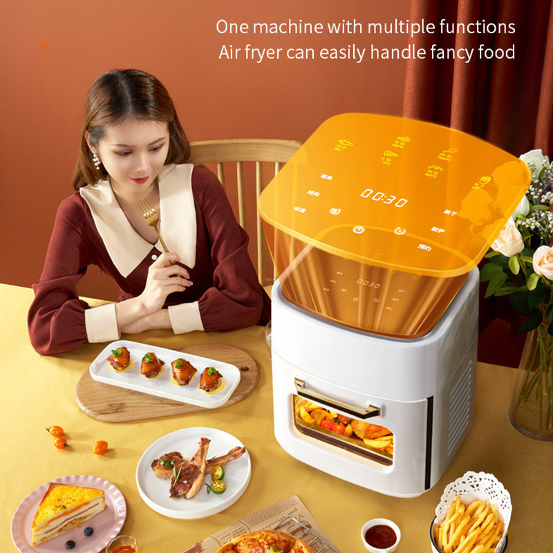 Cross-border generation AirFrye intelligent air fryer r three-layer large-capacity electric oven smokeless barbecue machine