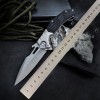 Outdoor Self-Defense Emergency G10 Handle Small Folding Knife Sharp Tactical Split Knife Pocket Portable Fruit Knife Creative