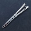 Practice Stainless Steel Butterfly Knife Fancy Comb Ornamental Knife Foldableing Toy American Csgo Hand Knife Unedged