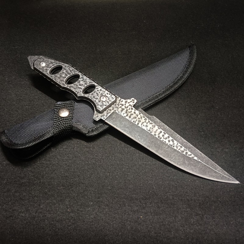 Outdoor Adventure Straight Knife, Beier Survival Knife, Jungle Hunting Stone-Washed Straight Knife, Kitchen Exquisite Melon and Fruit Knife, Keel Integrated