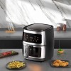 8 L stainless steel touch screen visual air fryer household multi-power large capacity intelligent electric oven export cross-border