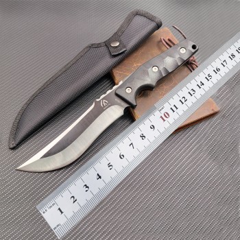 Amazon Outdoor Knife Jungle Hunting Knife Adventure Knife Dragon Bone Integrated Nylon Knife Sheath Kitchen Fruit Knife