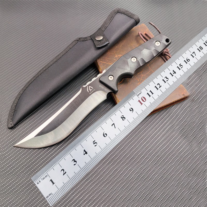Amazon Outdoor Knife Jungle Hunting Knife Adventure Knife Dragon Bone Integrated Nylon Knife Sheath Kitchen Fruit Knife