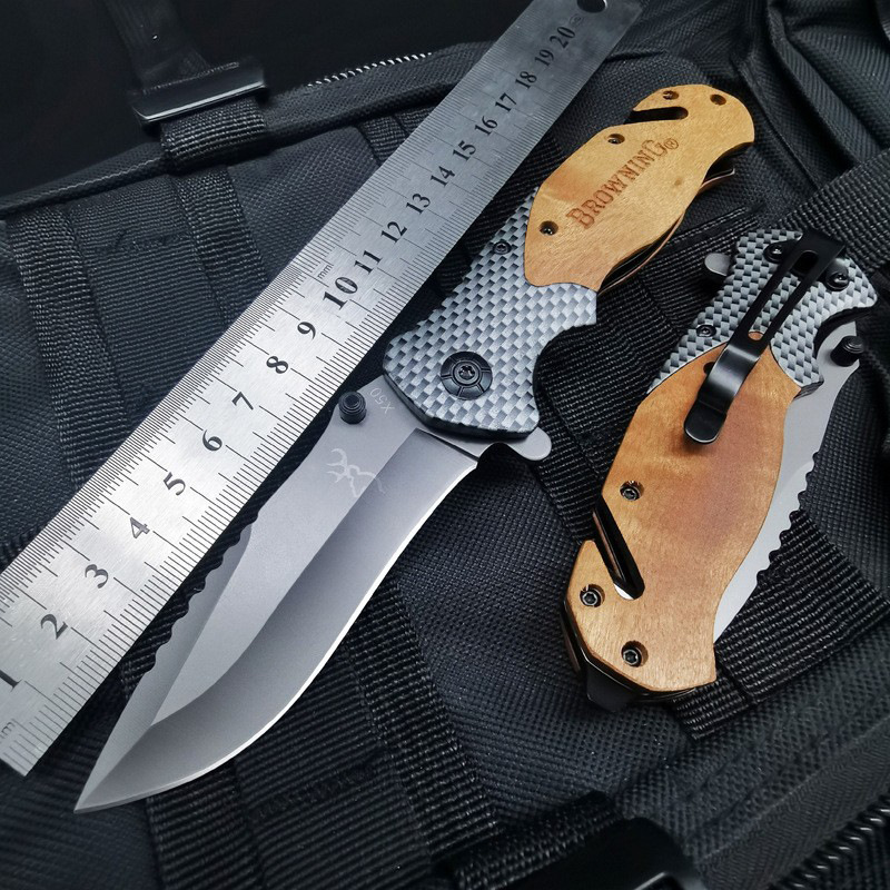 Browning Folding Knife Outdoor Knife Wilderness Survival Military Knife Self-Defense High Hardness Amazon X50 Fruit Knife
