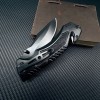 Cross-Border Supply Black Titanium Camping Tactical Portable Folding Knife Multi-Functional High Hardness Heavy-Duty Folding Knife Survival Tool