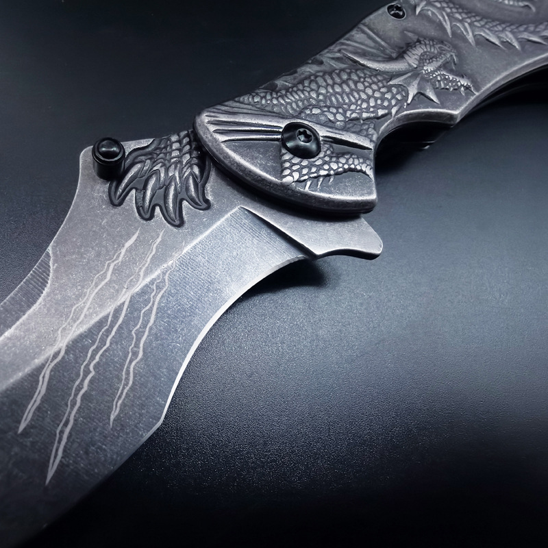 Outdoor knife carry fruit knife relief knife folding self-defense weapons tools foreign trade small commodities military knife