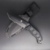 Outdoor K-Sheath Kabara Straight Knife Wilderness Survival Adventure Companion Sharp High-Hardness Tactical Cutting Knife Multi-Functional Knife