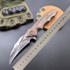 Cross-Border Creative Outdoor Folding Knife Imitation Bronze Handle Sharp Fruit Folding Knife Jungle Adventure Mountaineering Knife